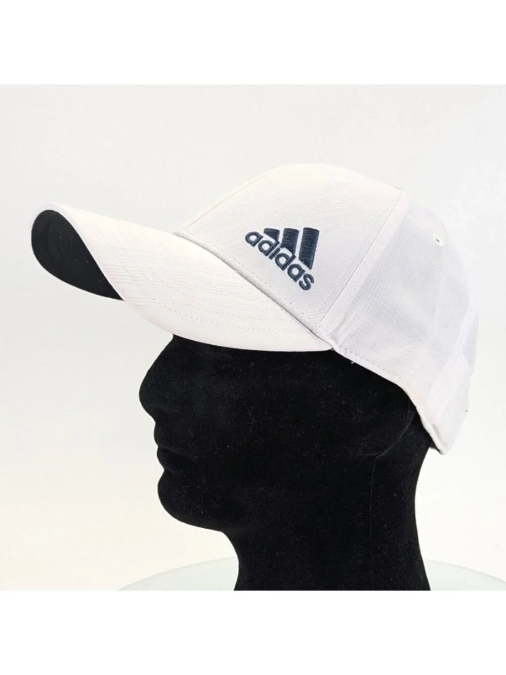 Adidas Golf Hat White Adjustable Embroidered Logo Lightweight Baseball Cap